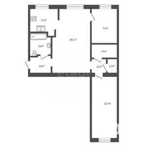 3-к квартира, вторичка, 55м2, 3/5 этаж