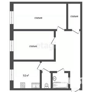 3-к квартира, вторичка, 75м2, 13/17 этаж