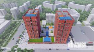 2-к квартира, строящийся дом, 66м2, 11/18 этаж