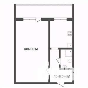 1-к квартира, вторичка, 31м2, 4/9 этаж