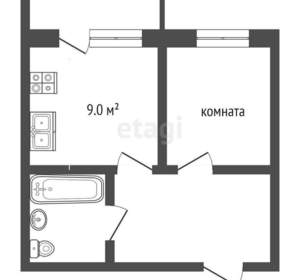 1-к квартира, вторичка, 39м2, 3/10 этаж