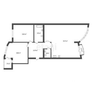 3-к квартира, вторичка, 126м2, 2/4 этаж