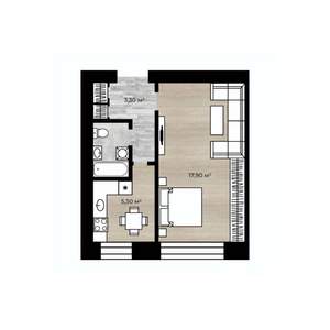 1-к квартира, вторичка, 29м2, 4/9 этаж