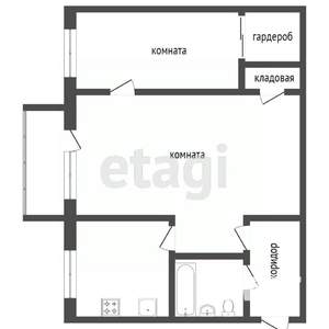 2-к квартира, вторичка, 45м2, 2/5 этаж