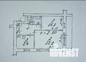 2-к квартира, вторичка, 49м2, 2/5 этаж