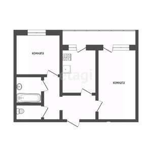2-к квартира, вторичка, 51м2, 8/9 этаж