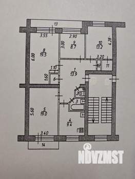 4-к квартира, вторичка, 90м2, 2/5 этаж