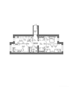 3-к квартира, вторичка, 96м2, 15/15 этаж