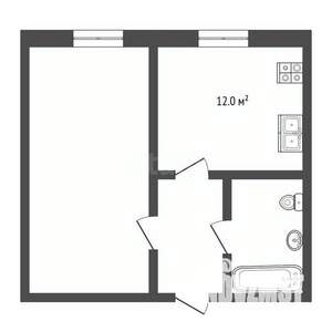 1-к квартира, вторичка, 39м2, 9/12 этаж