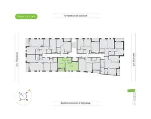 1-к квартира, вторичка, 50м2, 2/9 этаж