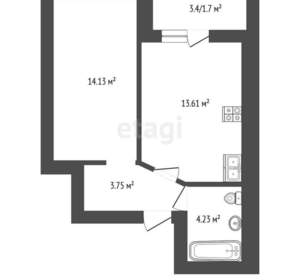 1-к квартира, вторичка, 37м2, 7/11 этаж