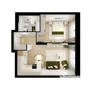 1-к квартира, вторичка, 43м2, 5/17 этаж