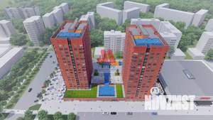 2-к квартира, строящийся дом, 62м2, 10/18 этаж