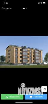 2-к квартира, строящийся дом, 64м2, 2/4 этаж