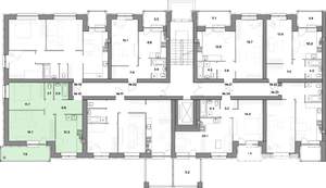 2-к квартира, строящийся дом, 60м2, 3/4 этаж