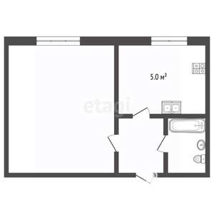 1-к квартира, вторичка, 20м2, 7/9 этаж