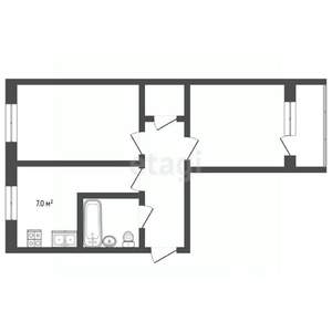 2-к квартира, вторичка, 46м2, 4/5 этаж