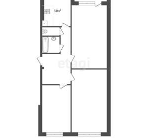 3-к квартира, вторичка, 64м2, 4/5 этаж