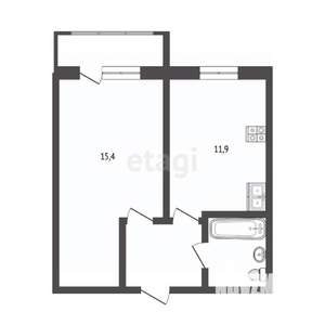 1-к квартира, вторичка, 35м2, 3/10 этаж