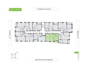 2-к квартира, вторичка, 63м2, 7/9 этаж