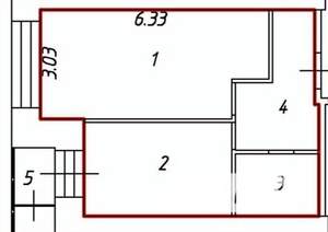 1-к квартира, вторичка, 40м2, 14/15 этаж