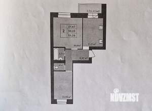 2-к квартира, вторичка, 50м2, 9/10 этаж