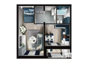 1-к квартира, строящийся дом, 42м2, 10/10 этаж