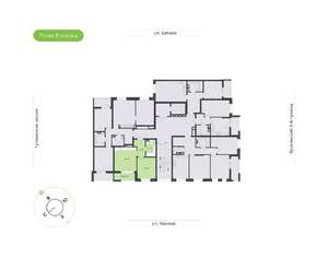 1-к квартира, вторичка, 43м2, 8/9 этаж