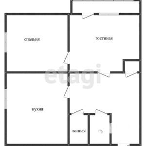 2-к квартира, вторичка, 46м2, 4/5 этаж