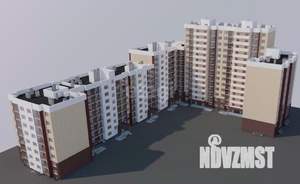 1-к квартира, строящийся дом, 45м2, 5/10 этаж