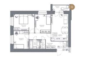 3-к квартира, вторичка, 77м2, 2/9 этаж
