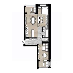 2-к квартира, вторичка, 60м2, 7/7 этаж