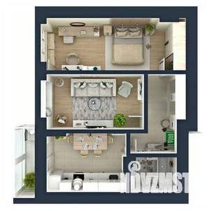 2-к квартира, сданный дом, 64м2, 14/20 этаж