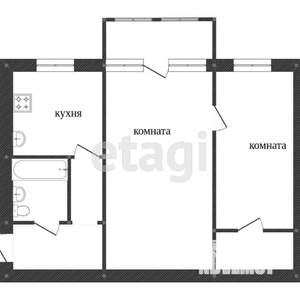 2-к квартира, вторичка, 45м2, 5/5 этаж