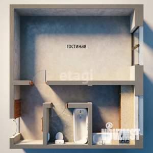 1-к квартира, вторичка, 30м2, 7/9 этаж