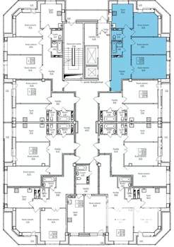 3-к квартира, строящийся дом, 74м2, 7/17 этаж