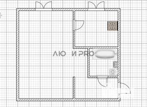 1-к квартира, вторичка, 30м2, 1/5 этаж