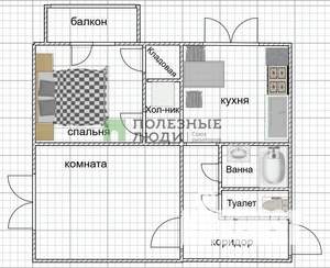 2-к квартира, вторичка, 41м2, 3/5 этаж