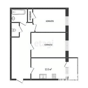 2-к квартира, вторичка, 67м2, 3/11 этаж