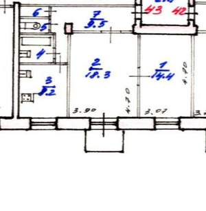 2-к квартира, вторичка, 56м2, 4/5 этаж