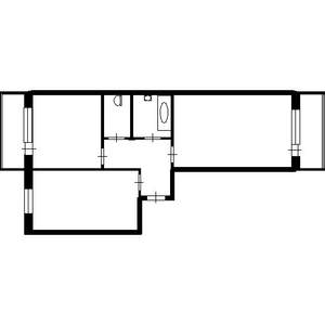 2-к квартира, вторичка, 50м2, 4/9 этаж
