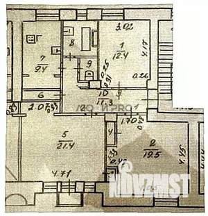 3-к квартира, вторичка, 82м2, 3/5 этаж