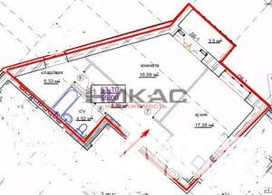 1-к квартира, вторичка, 55м2, 3/6 этаж