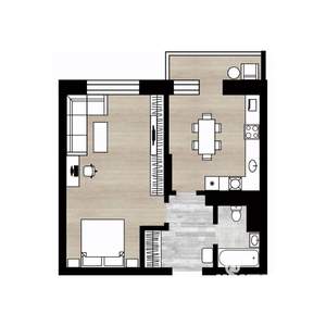 1-к квартира, вторичка, 39м2, 5/12 этаж