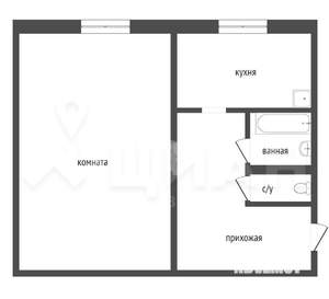 1-к квартира, вторичка, 32м2, 9/9 этаж