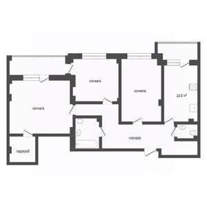 3-к квартира, вторичка, 110м2, 3/10 этаж