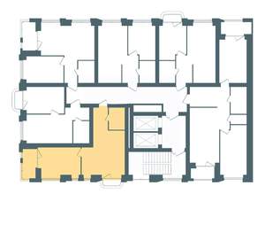 1-к квартира, строящийся дом, 45м2, 7/10 этаж
