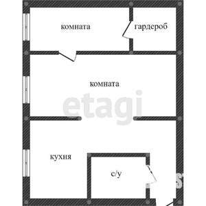 2-к квартира, вторичка, 47м2, 5/5 этаж