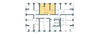 2-к квартира, строящийся дом, 54м2, 4/10 этаж