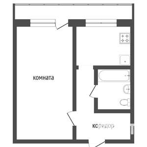 Студия квартира, вторичка, 32м2, 1/9 этаж